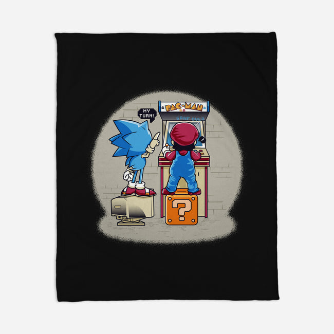 Sonic And Mario-None-Fleece-Blanket-Thiagor6