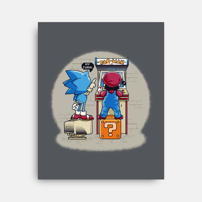 Sonic And Mario-None-Stretched-Canvas-Thiagor6