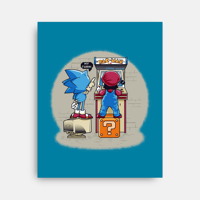 Sonic And Mario-None-Stretched-Canvas-Thiagor6