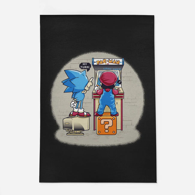 Sonic And Mario-None-Outdoor-Rug-Thiagor6