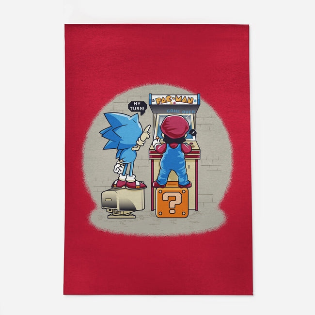 Sonic And Mario-None-Outdoor-Rug-Thiagor6