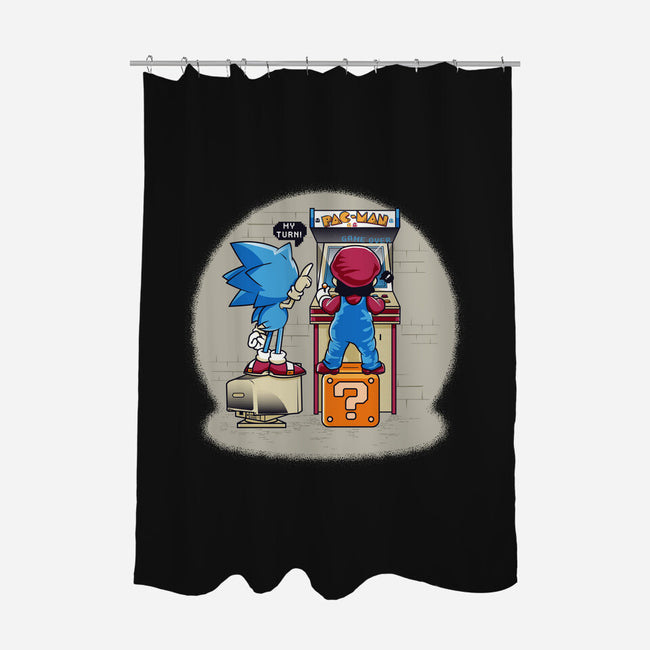 Sonic And Mario-None-Polyester-Shower Curtain-Thiagor6