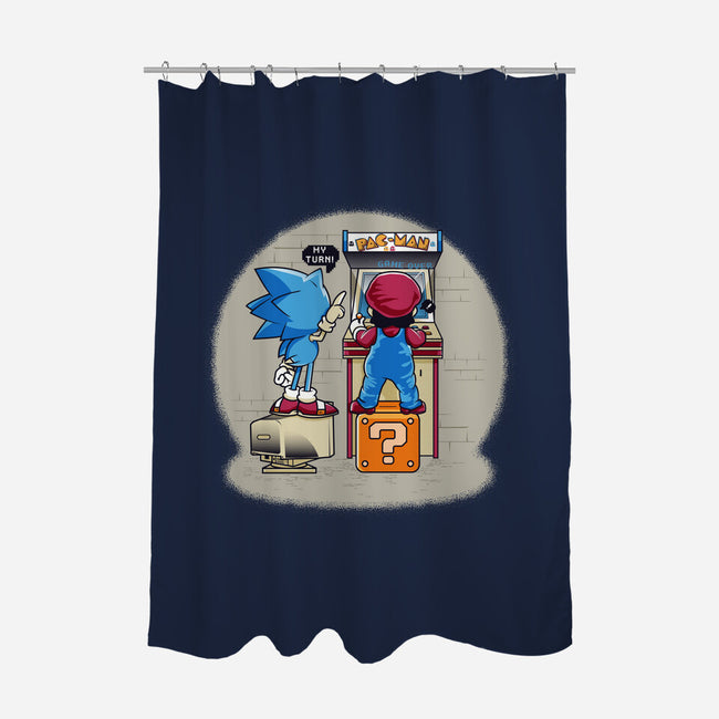 Sonic And Mario-None-Polyester-Shower Curtain-Thiagor6