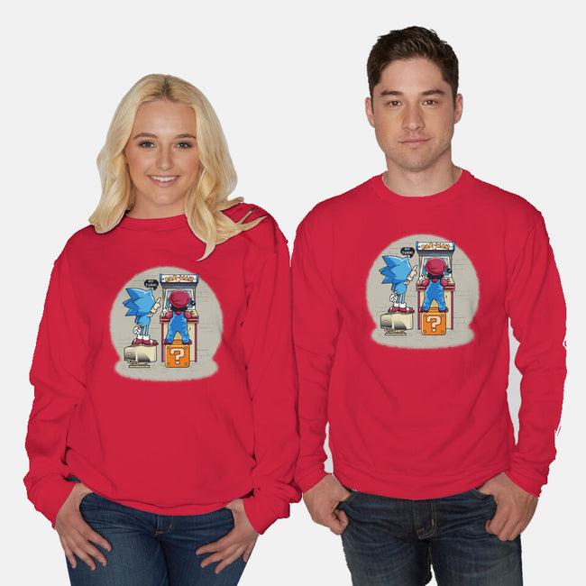 Sonic And Mario-Unisex-Crew Neck-Sweatshirt-Thiagor6