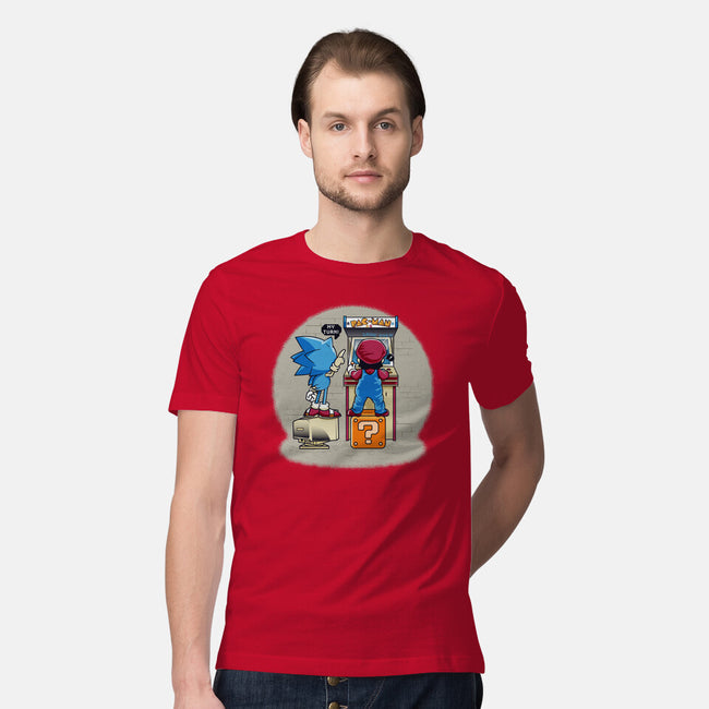 Sonic And Mario-Mens-Premium-Tee-Thiagor6