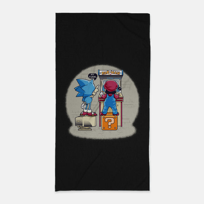 Sonic And Mario-None-Beach-Towel-Thiagor6