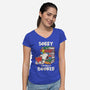 I'm Fully Booked-Womens-V-Neck-Tee-turborat14