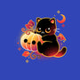 Demon Cat Halloween-None-Fleece-Blanket-NemiMakeit