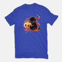 Demon Cat Halloween-Womens-Basic-Tee-NemiMakeit