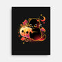 Demon Cat Halloween-None-Stretched-Canvas-NemiMakeit