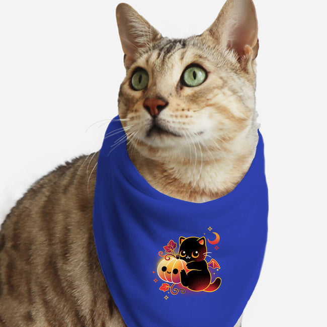 Demon Cat Halloween-Cat-Bandana-Pet Collar-NemiMakeit