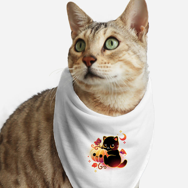 Demon Cat Halloween-Cat-Bandana-Pet Collar-NemiMakeit