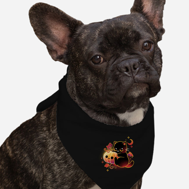 Demon Cat Halloween-Dog-Bandana-Pet Collar-NemiMakeit