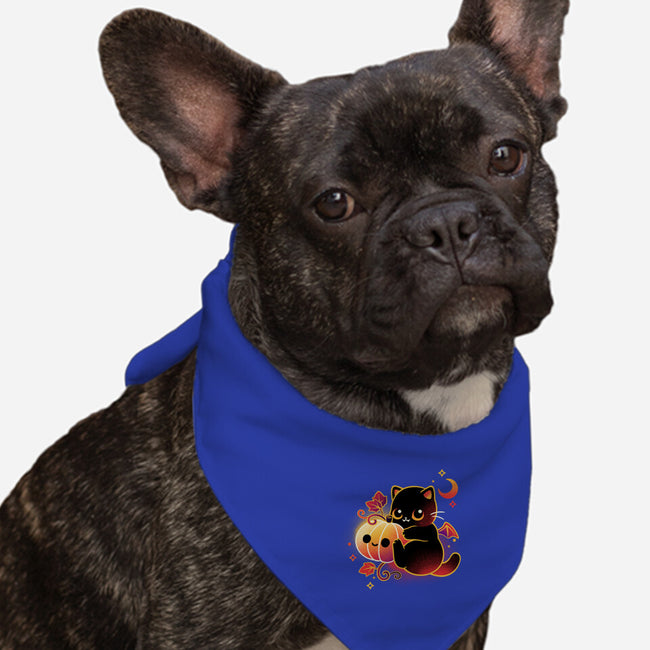 Demon Cat Halloween-Dog-Bandana-Pet Collar-NemiMakeit