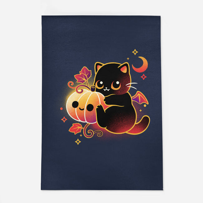 Demon Cat Halloween-None-Indoor-Rug-NemiMakeit