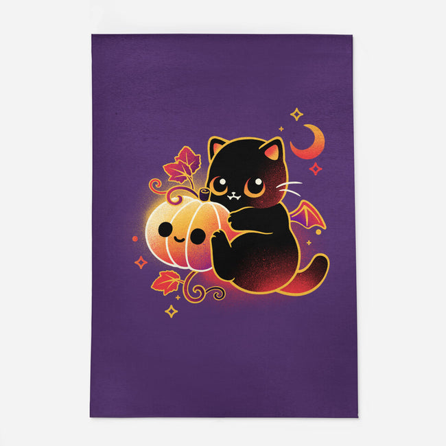 Demon Cat Halloween-None-Indoor-Rug-NemiMakeit