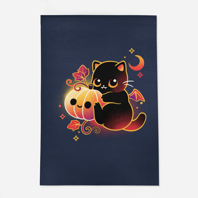 Demon Cat Halloween-None-Outdoor-Rug-NemiMakeit