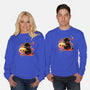 Demon Cat Halloween-Unisex-Crew Neck-Sweatshirt-NemiMakeit