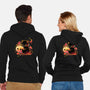 Demon Cat Halloween-Unisex-Zip-Up-Sweatshirt-NemiMakeit