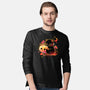 Demon Cat Halloween-Mens-Long Sleeved-Tee-NemiMakeit