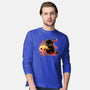 Demon Cat Halloween-Mens-Long Sleeved-Tee-NemiMakeit