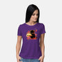 Demon Cat Halloween-Womens-Basic-Tee-NemiMakeit