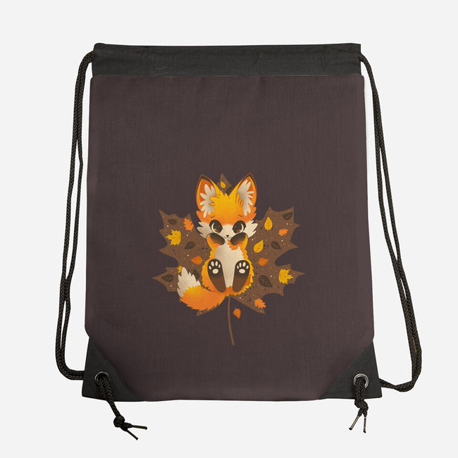 Autumn Kitsune-None-Drawstring-Bag-retrodivision