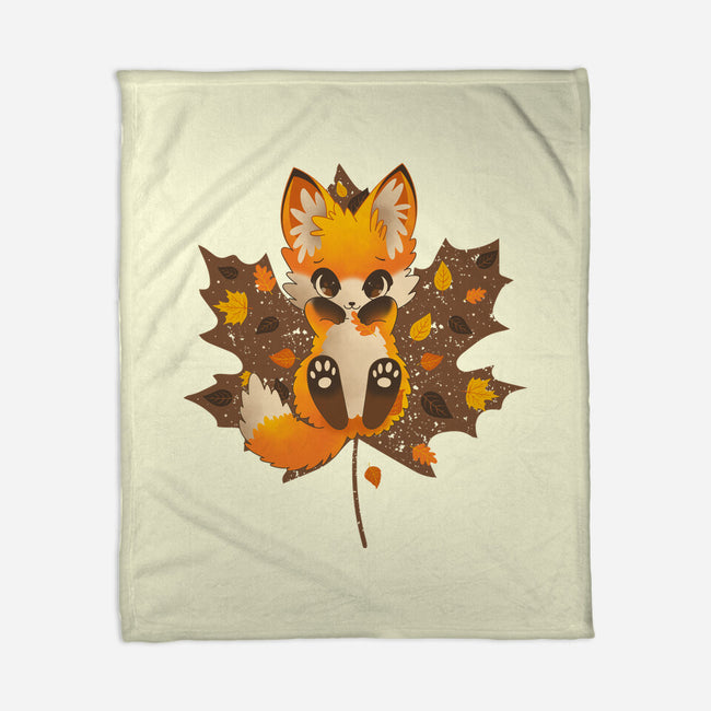 Autumn Kitsune-None-Fleece-Blanket-retrodivision