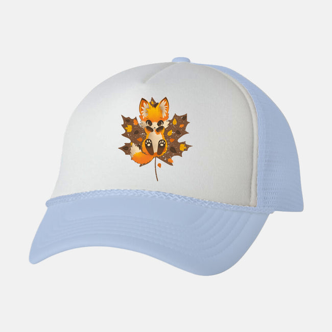 Autumn Kitsune-Unisex-Trucker-Hat-retrodivision