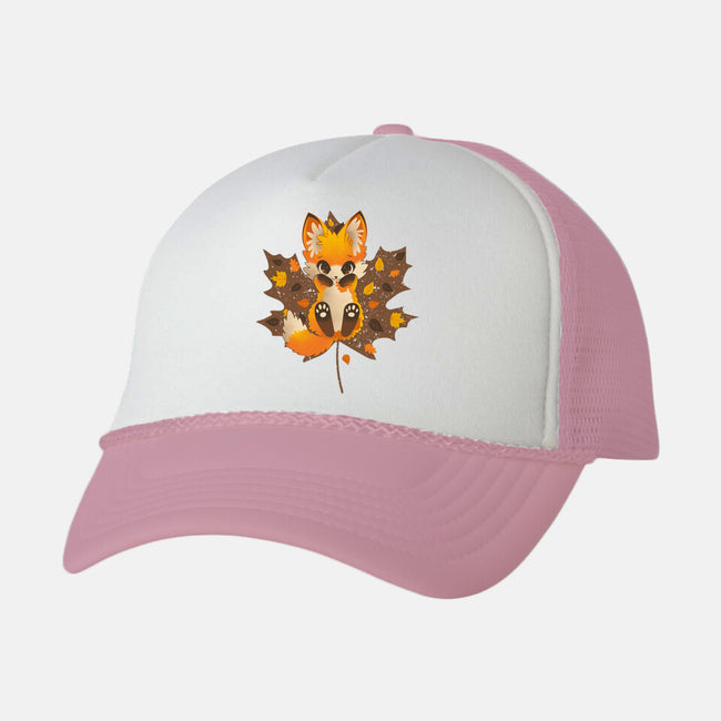 Autumn Kitsune-Unisex-Trucker-Hat-retrodivision