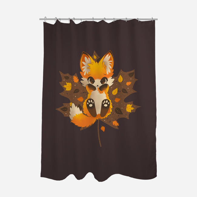Autumn Kitsune-None-Polyester-Shower Curtain-retrodivision