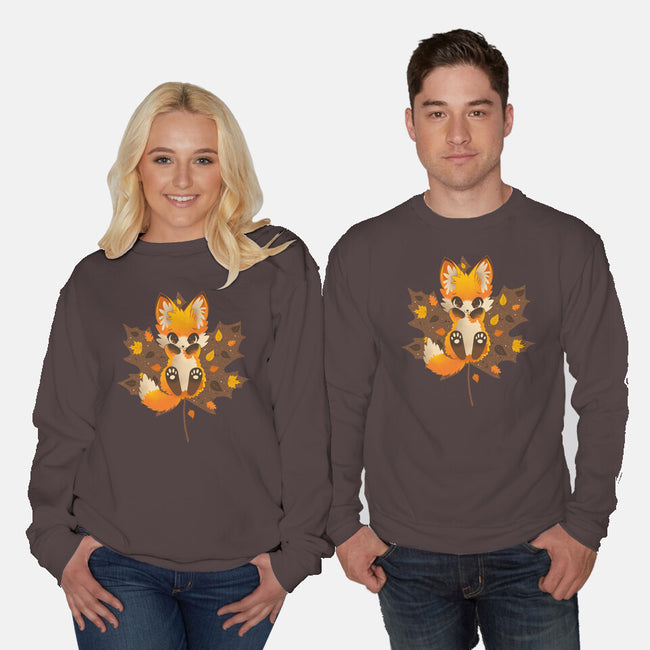 Autumn Kitsune-Unisex-Crew Neck-Sweatshirt-retrodivision