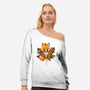 Autumn Kitsune-Womens-Off Shoulder-Sweatshirt-retrodivision