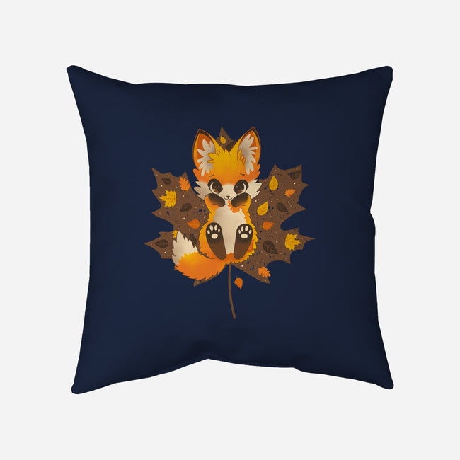 Autumn Kitsune-None-Removable Cover-Throw Pillow-retrodivision