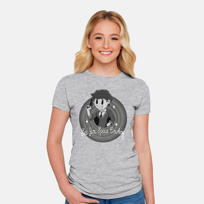 That's All Space Cowboy-Womens-Fitted-Tee-Tri haryadi