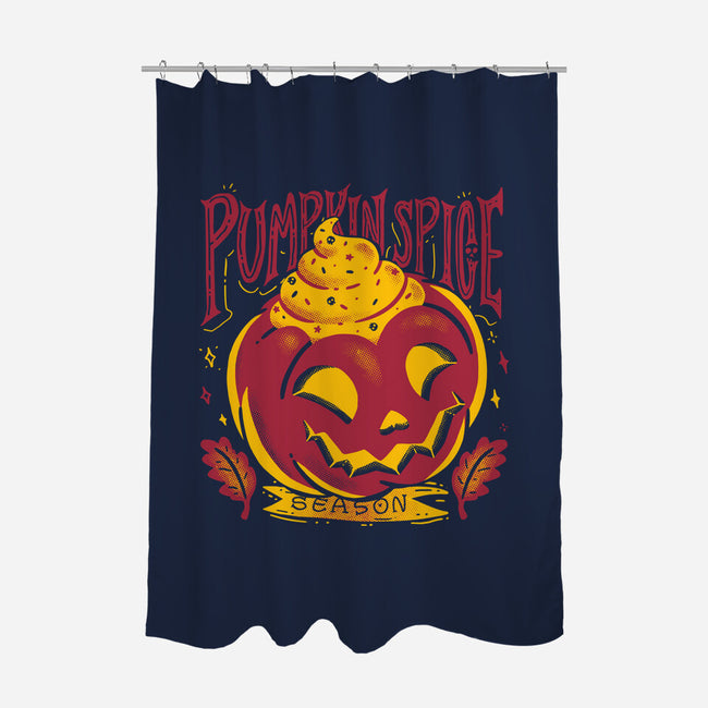 Pumpkin Flavor-None-Polyester-Shower Curtain-estudiofitas