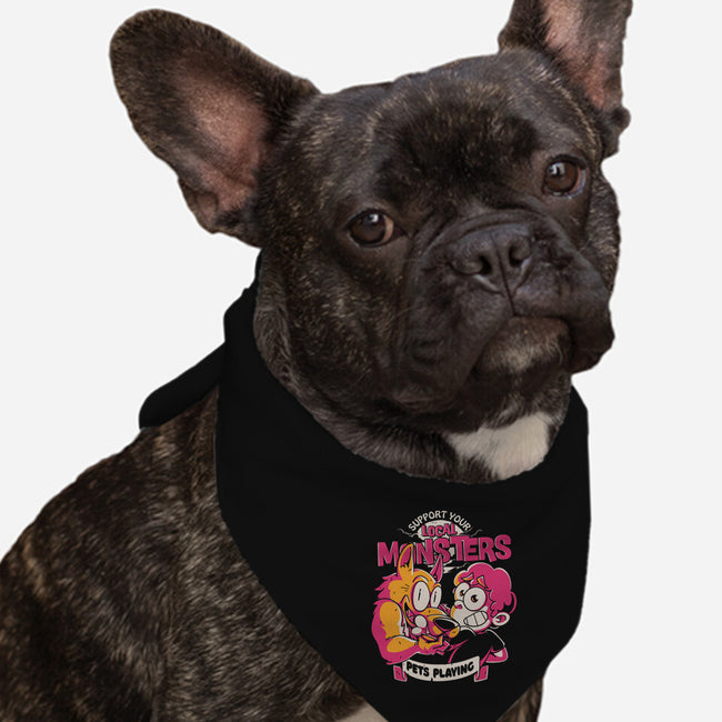 Support Your Local Werewolf-Dog-Bandana-Pet Collar-estudiofitas