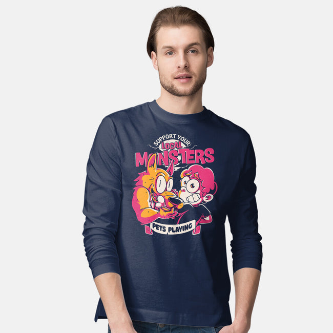 Support Your Local Werewolf-Mens-Long Sleeved-Tee-estudiofitas