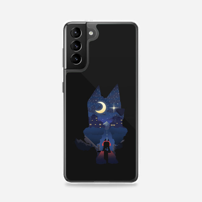 Bluey Night-Samsung-Snap-Phone Case-dandingeroz