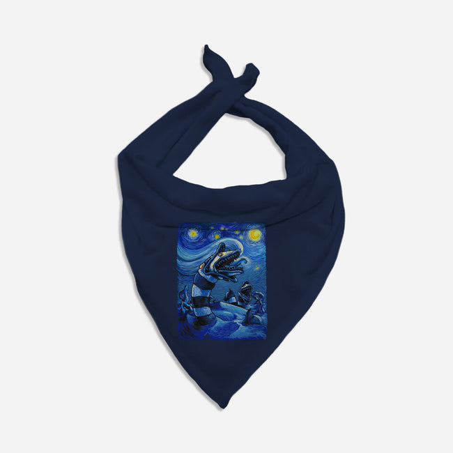 Starry Saturn-Dog-Bandana-Pet Collar-daobiwan