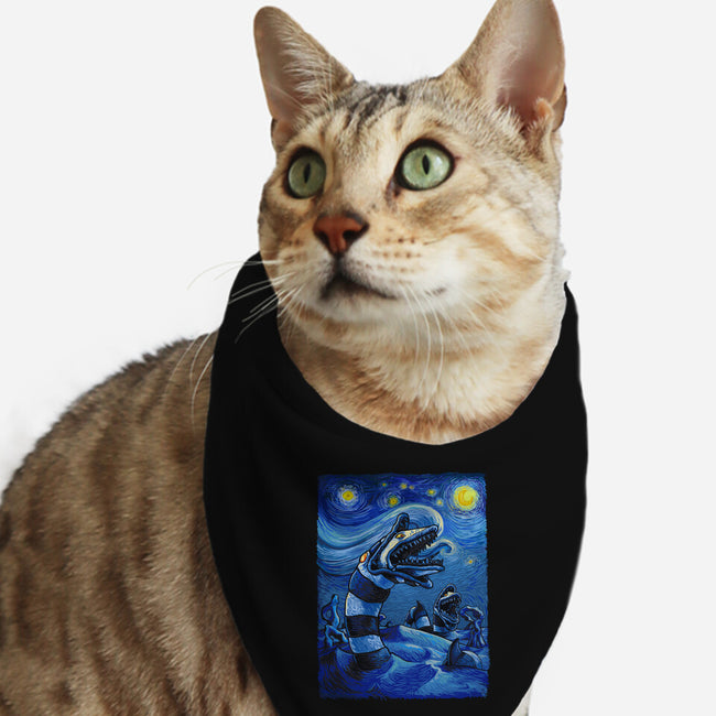 Starry Saturn-Cat-Bandana-Pet Collar-daobiwan