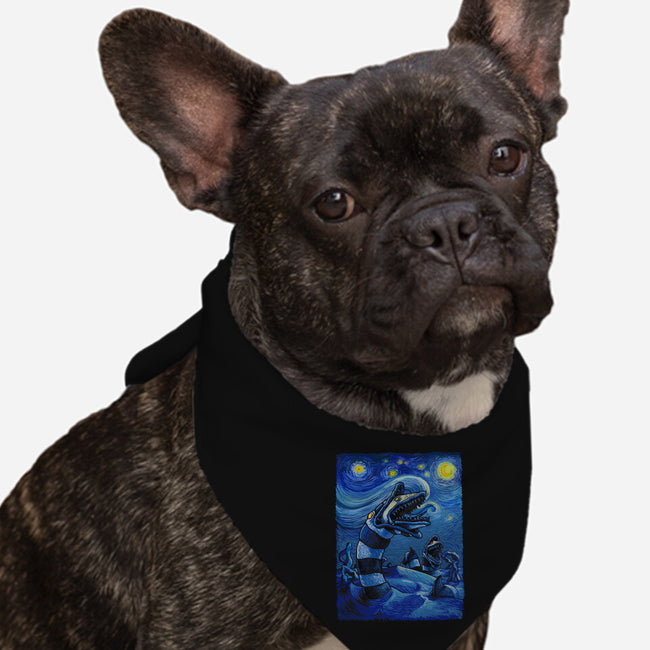 Starry Saturn-Dog-Bandana-Pet Collar-daobiwan