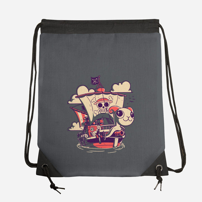 Straw Hat Ship-None-Drawstring-Bag-estudiofitas