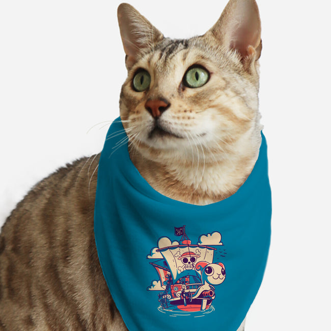 Straw Hat Ship-Cat-Bandana-Pet Collar-estudiofitas