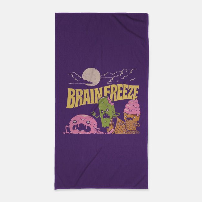 Brain Freeze-None-Beach-Towel-dfonseca