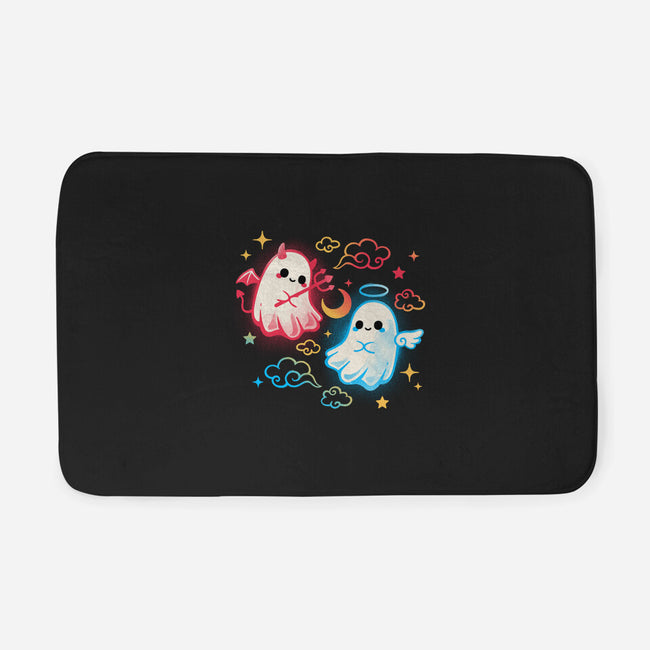 Angel Devil Ghosts-None-Memory Foam-Bath Mat-NemiMakeit