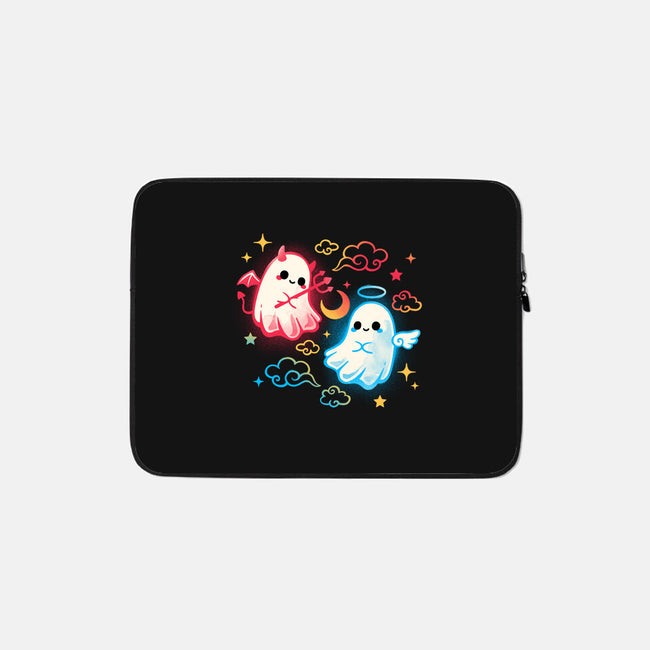 Angel Devil Ghosts-None-Zippered-Laptop Sleeve-NemiMakeit