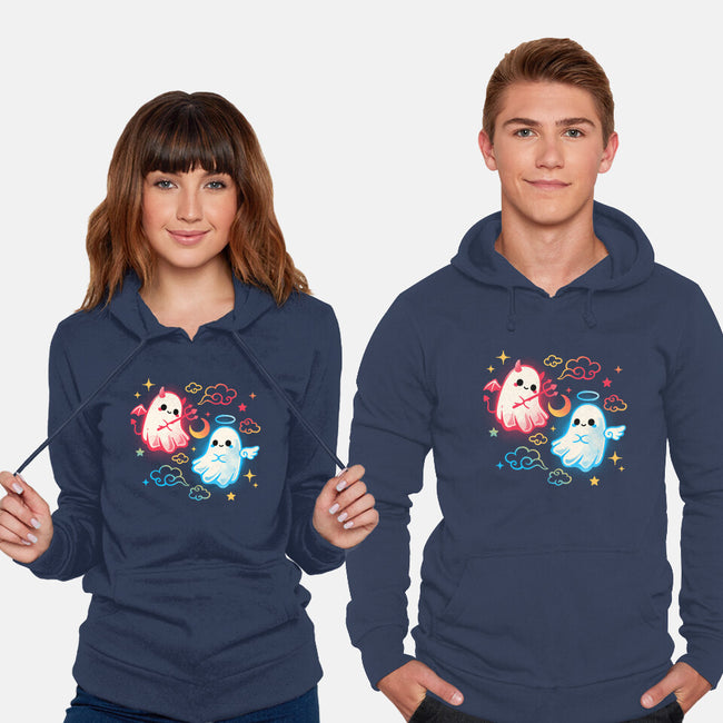 Angel Devil Ghosts-Unisex-Pullover-Sweatshirt-NemiMakeit