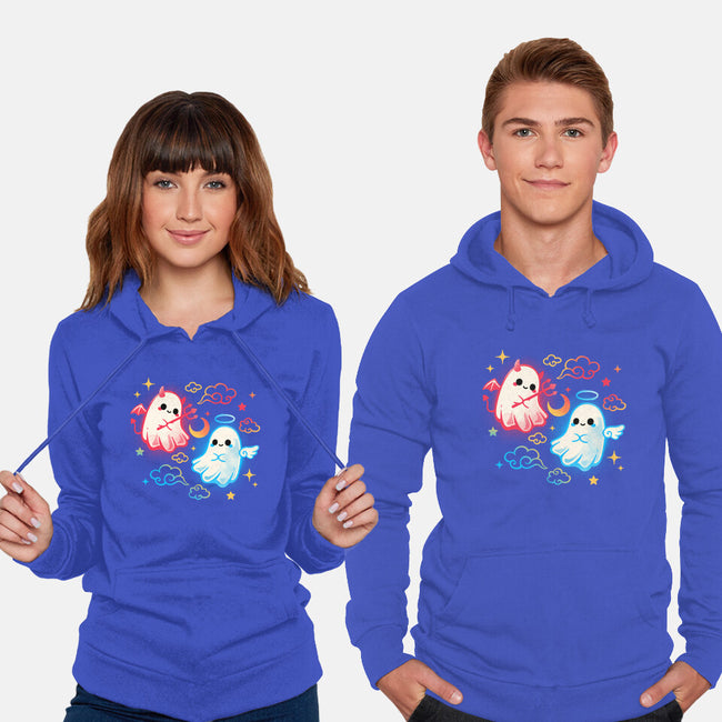 Angel Devil Ghosts-Unisex-Pullover-Sweatshirt-NemiMakeit