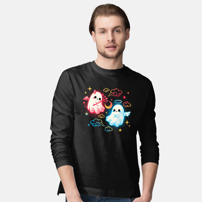 Angel Devil Ghosts-Mens-Long Sleeved-Tee-NemiMakeit